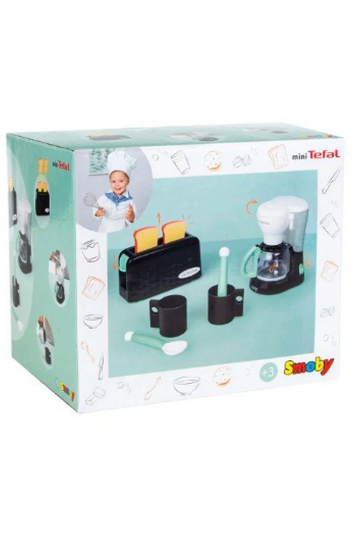 Smoby Tefal Oyuncak 3'lü Kahvaltı Oyun Seti