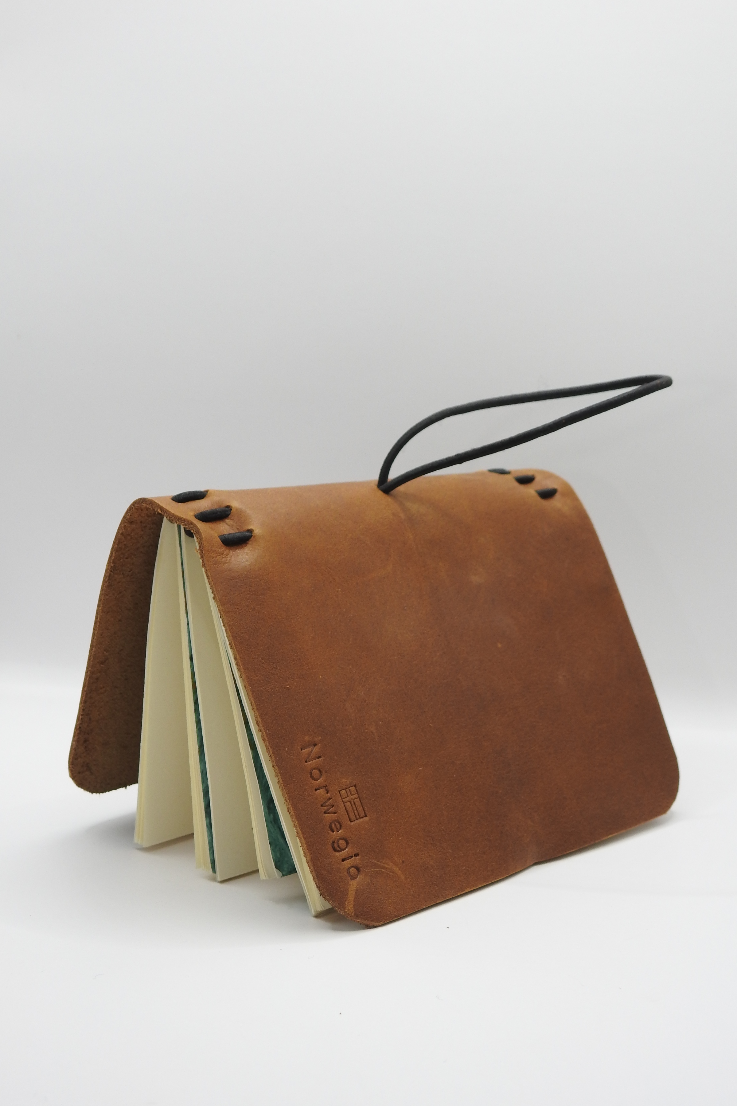 Smögen - %100 Hakiki Deri Pasaport Kılıfı - 3 Defter Hediye - Taba
