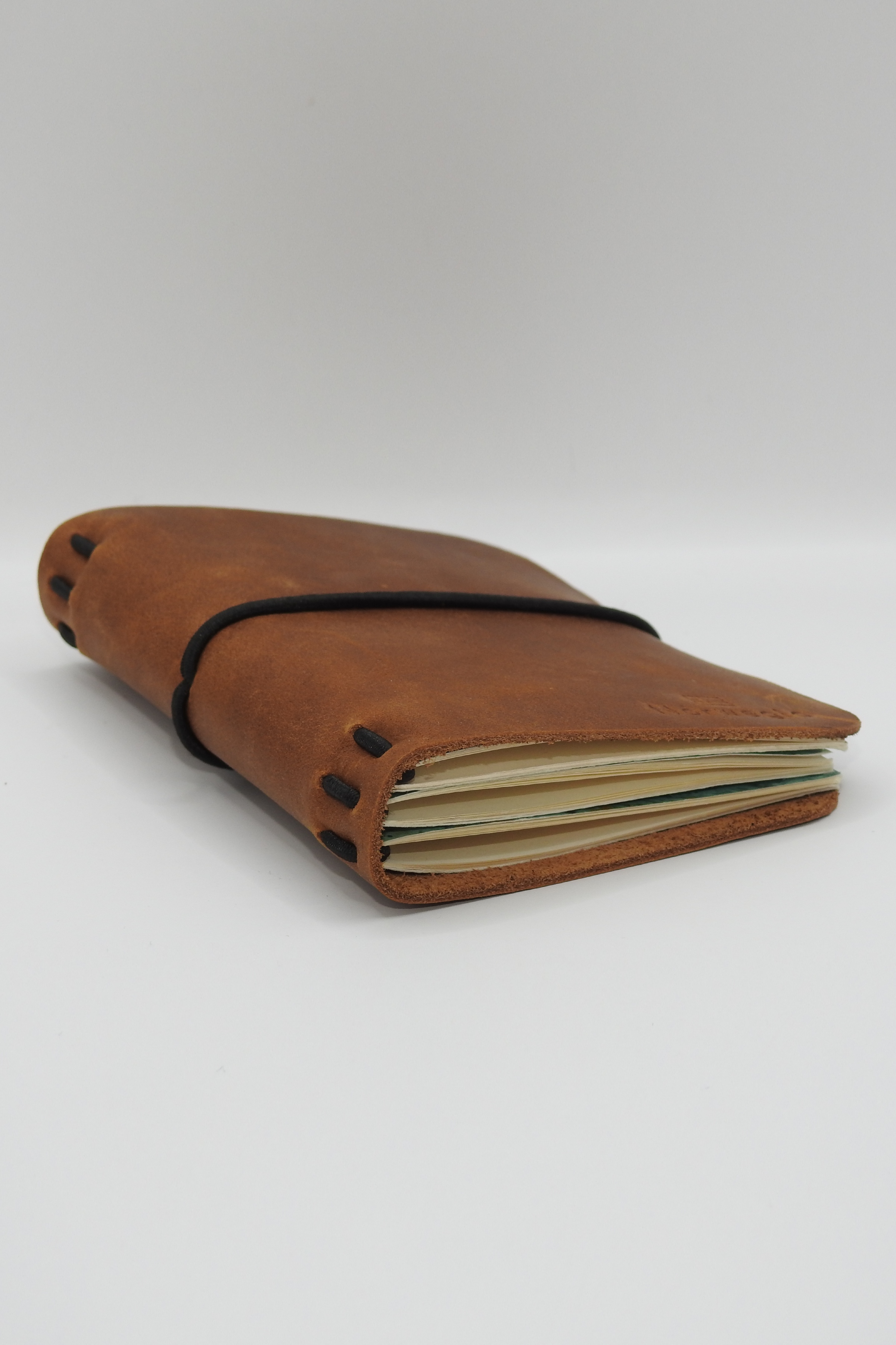 Smögen - %100 Hakiki Deri Pasaport Kılıfı - 3 Defter Hediye - Taba