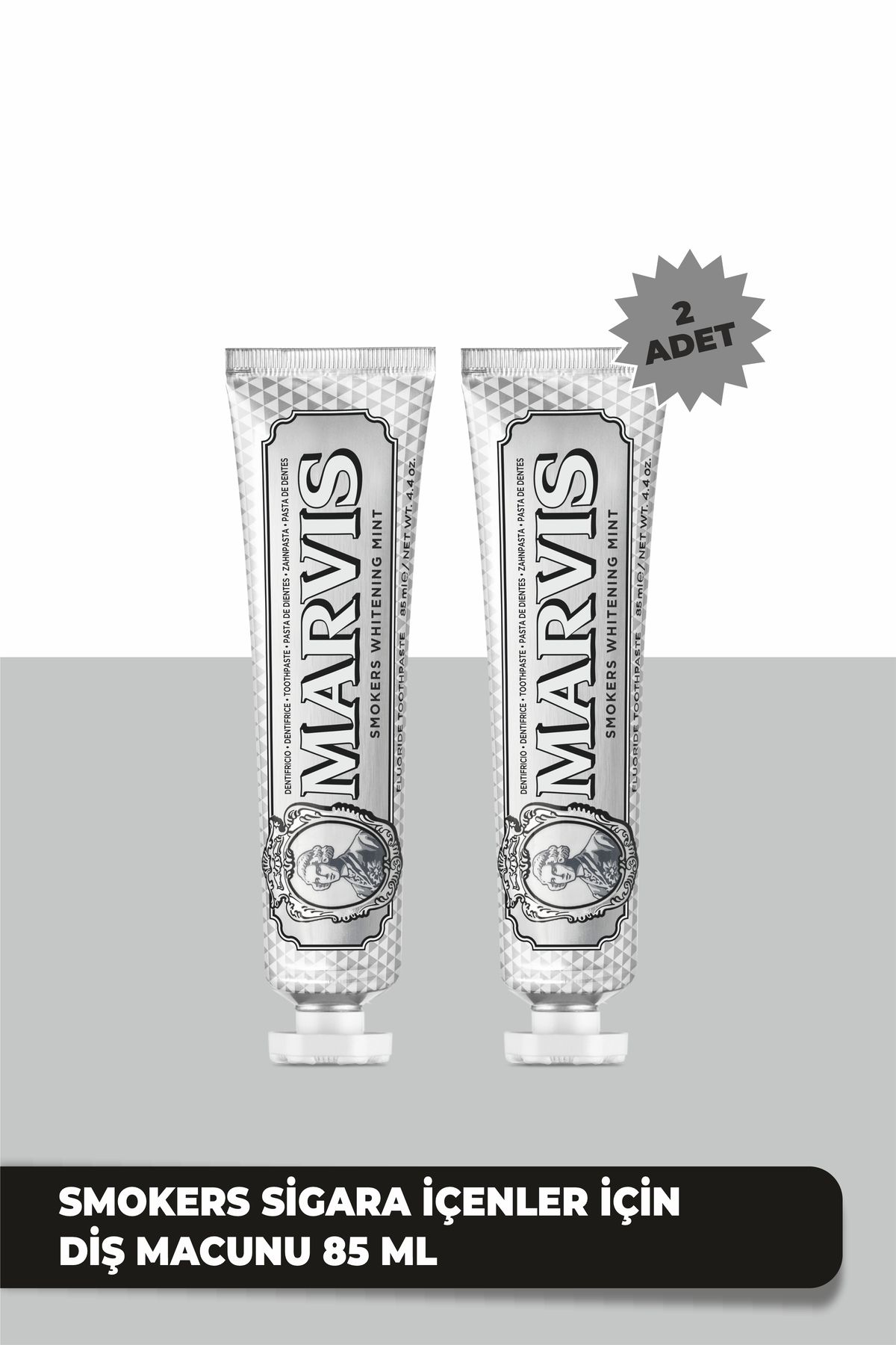 Marvis Smokers Whitening Mint Diş Macunu 85 Ml X 2 Avantajlı Set