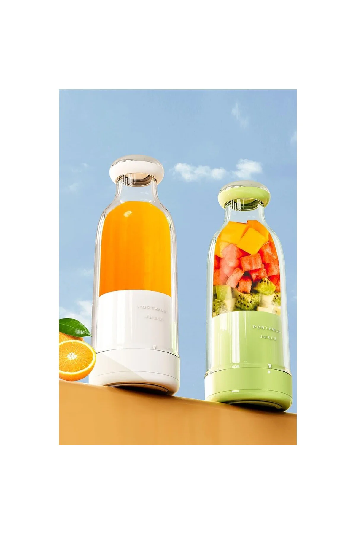 Smoothie Blender Taşınabilir Şarjlı Kişisel Mini Meyve Karıştırıc