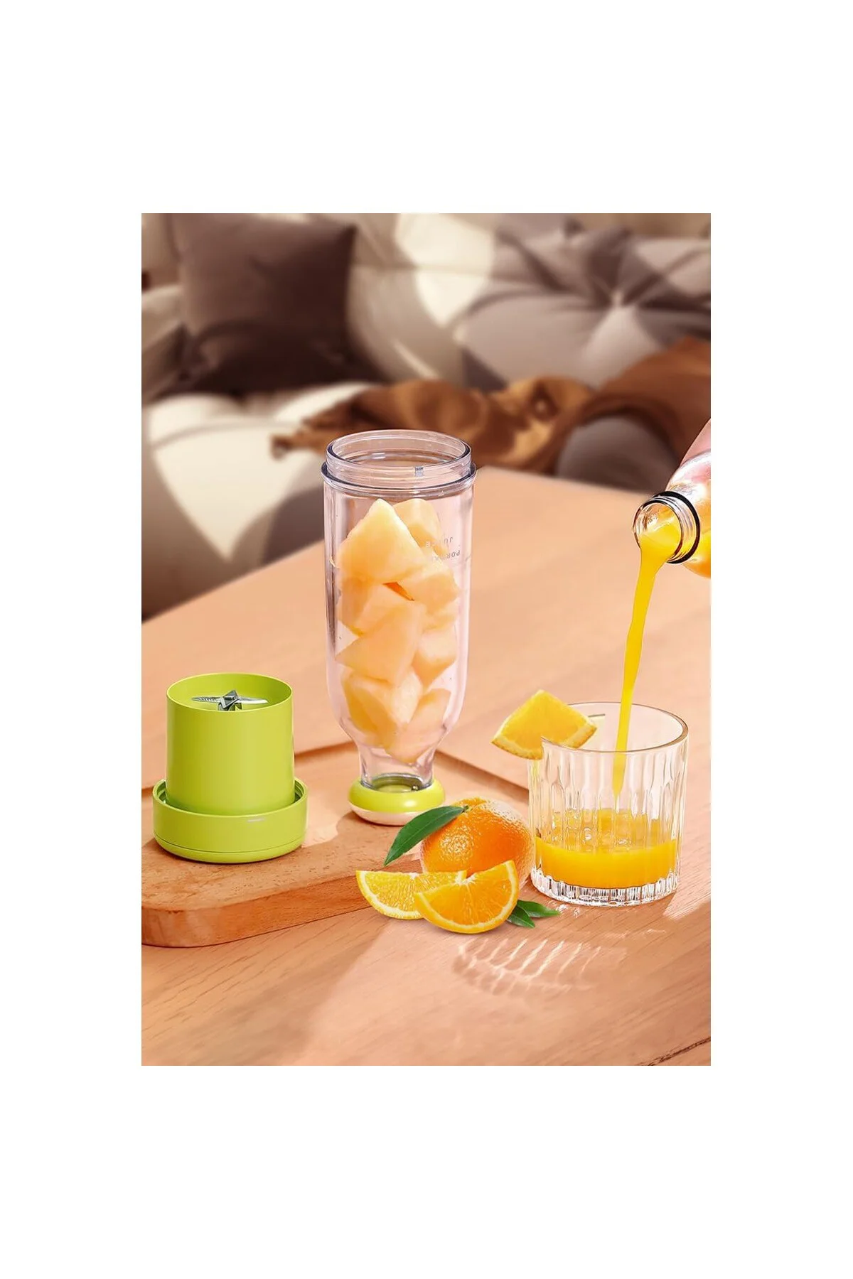 Smoothie Blender Taşınabilir Şarjlı Kişisel Mini Meyve Karıştırıc