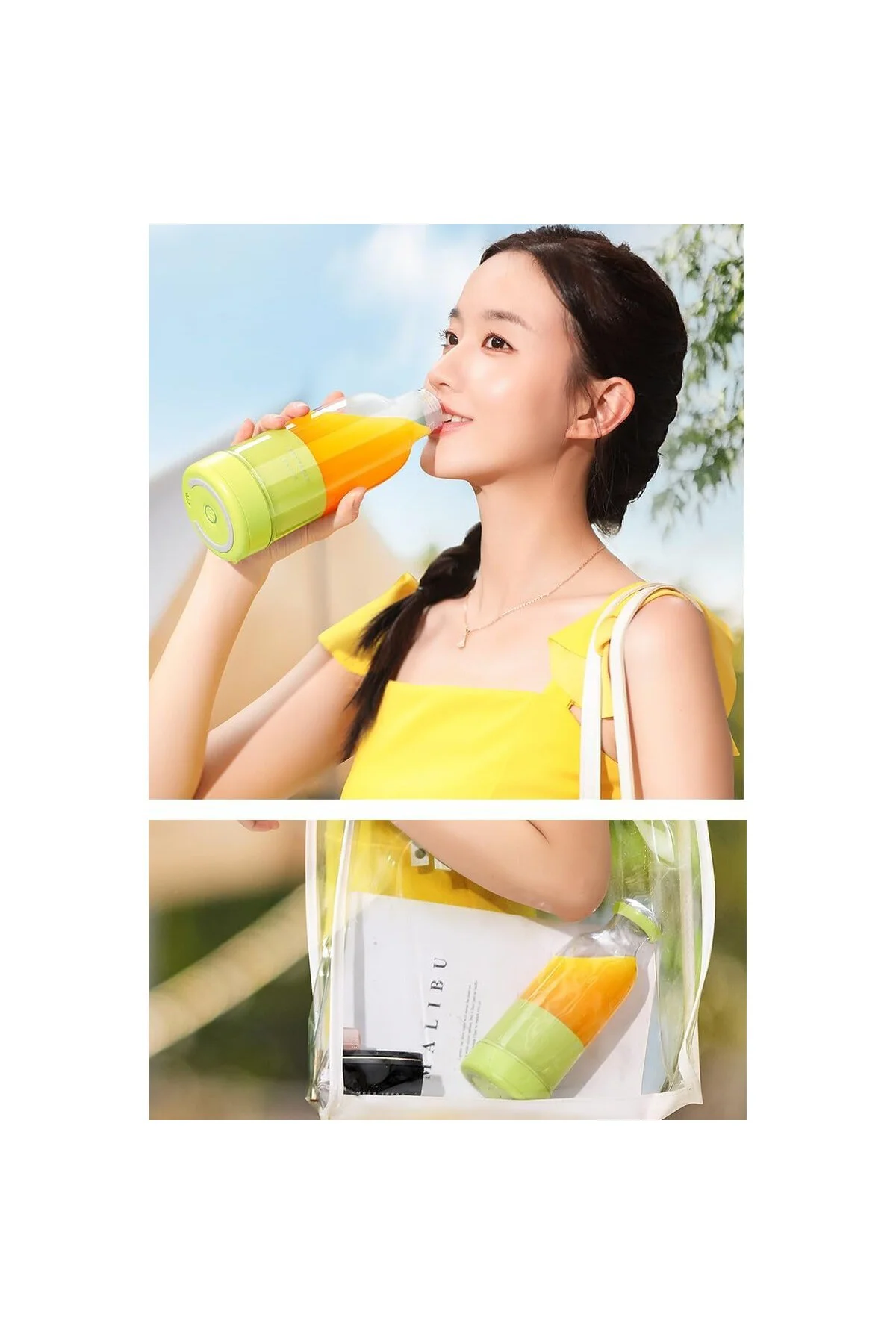 Smoothie Blender Taşınabilir Şarjlı Kişisel Mini Meyve Karıştırıc