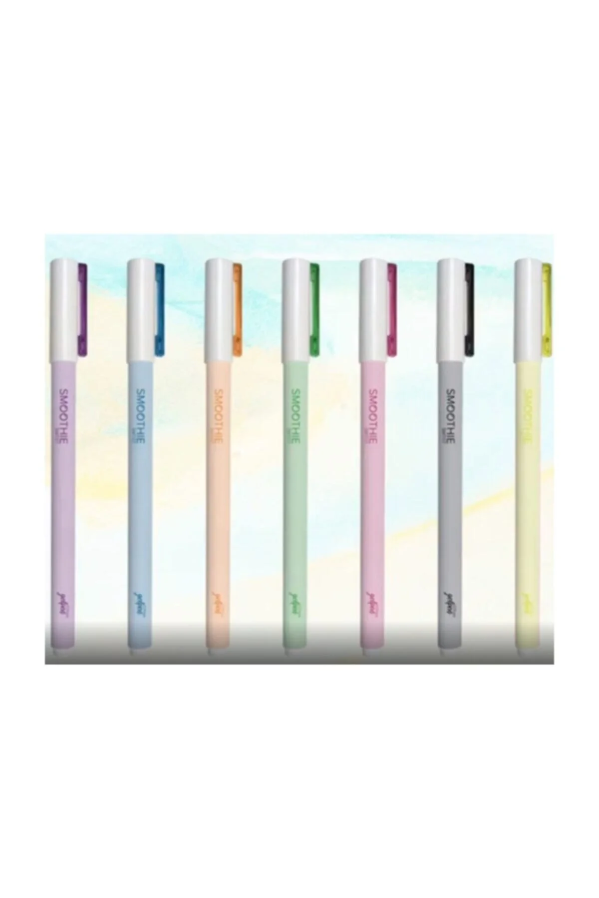 Smoothie Roller Jel Kalem Pastel Renkler 7'li Set Tk.k