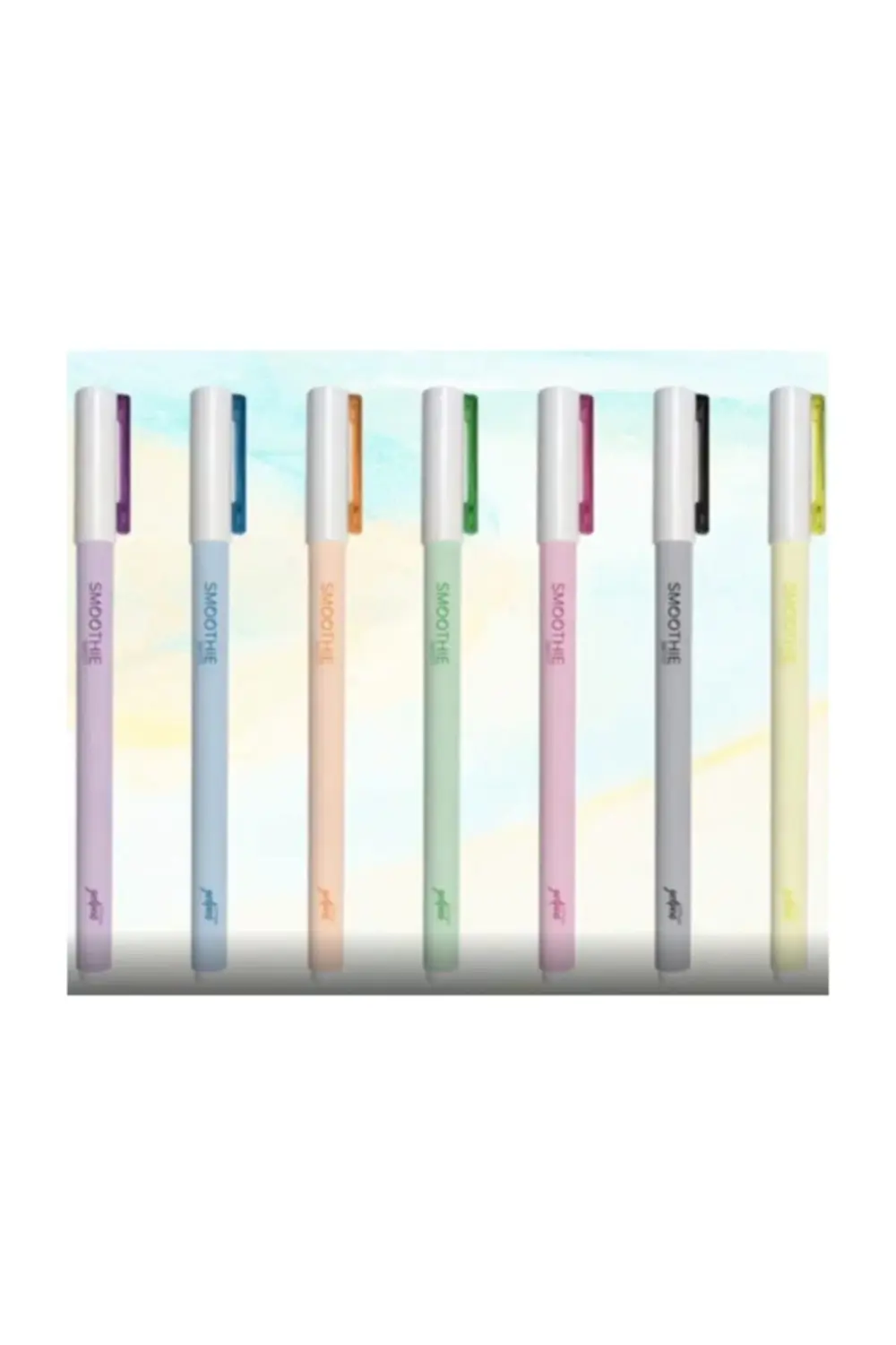 Smoothie Roller Jel Kalem Pastel Renkler 7'li Set Tk.k