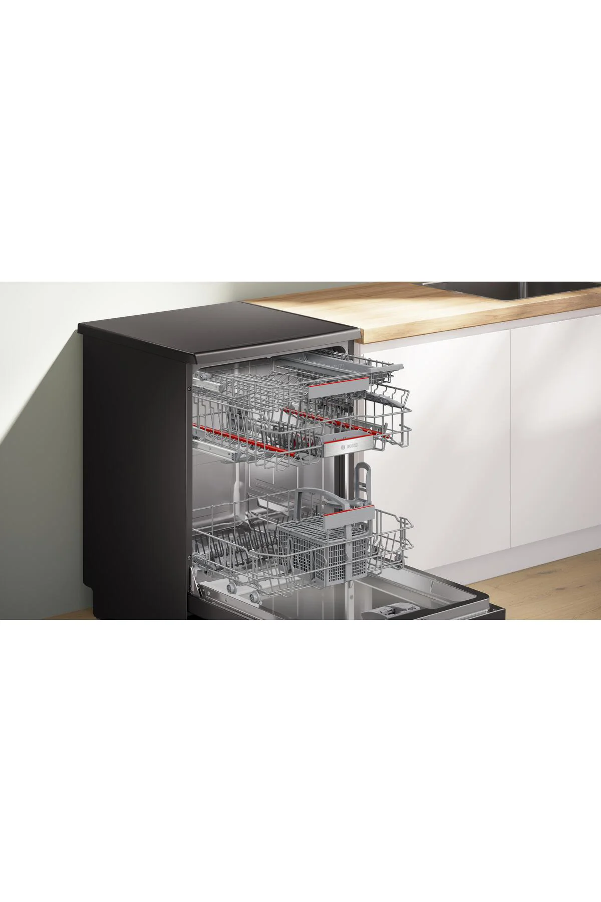 SMP6ENC60T 6 Programlı Siyah Inox Bulaşık Makinesi