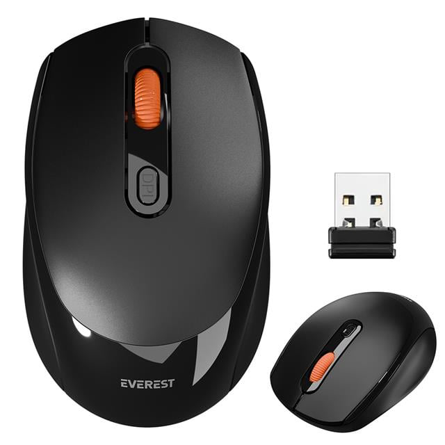 SMW-87 USB Siyah 2.4Ghz 1600DPI Kablosuz Mouse (4741)