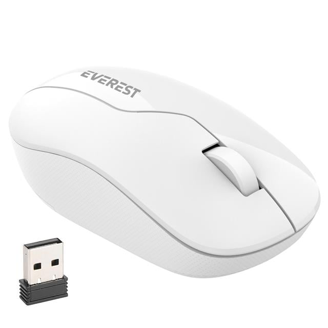 SMW-973 USB Beyaz 2.4Ghz 1200DPI Kablosuz Optik Mouse 5 Metre Men
