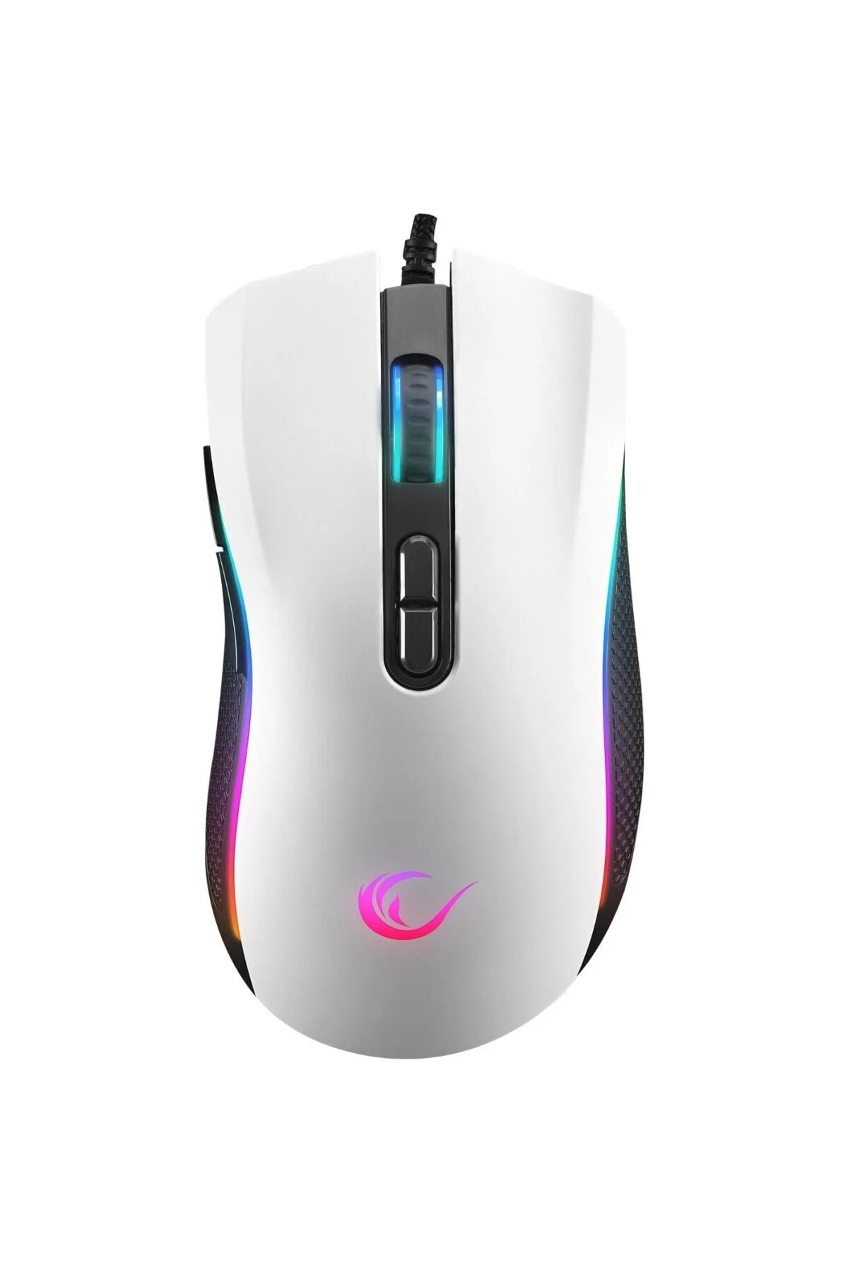 SMX-R44 Makrolu BEYAZ 6400dpi RGB Ledli Gaming Oyuncu Mouse