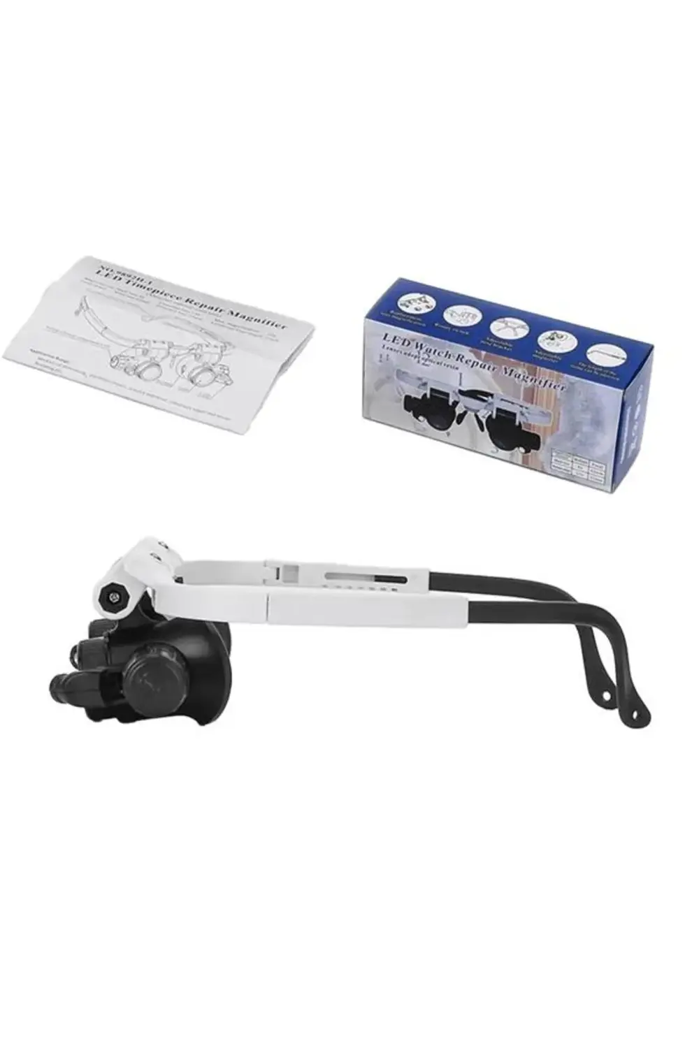 SN-22178 PİLLİ 2 LED IŞIKLI BÜYÜTEÇLİ GÖZLÜK