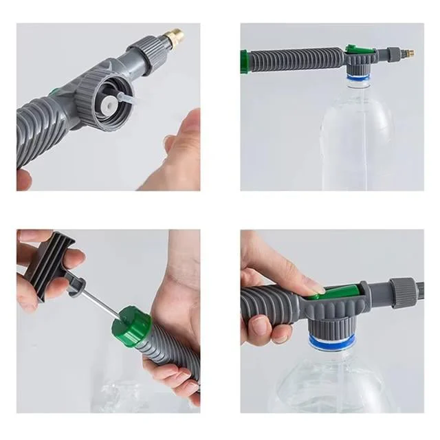 SN-24910 Ayarlanabilir Basınçlı Su Köpük Püskürtme Başlığı (Tüm Pet Şişelere Uyumlu)