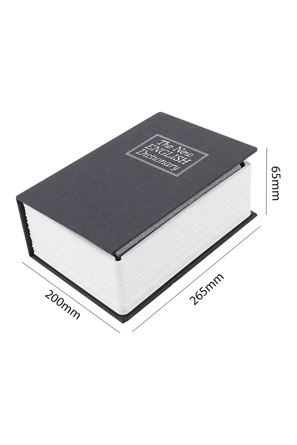 SN-26088 KİTAP GÖRÜNÜMLÜ METAL KASA 265X200X65MM