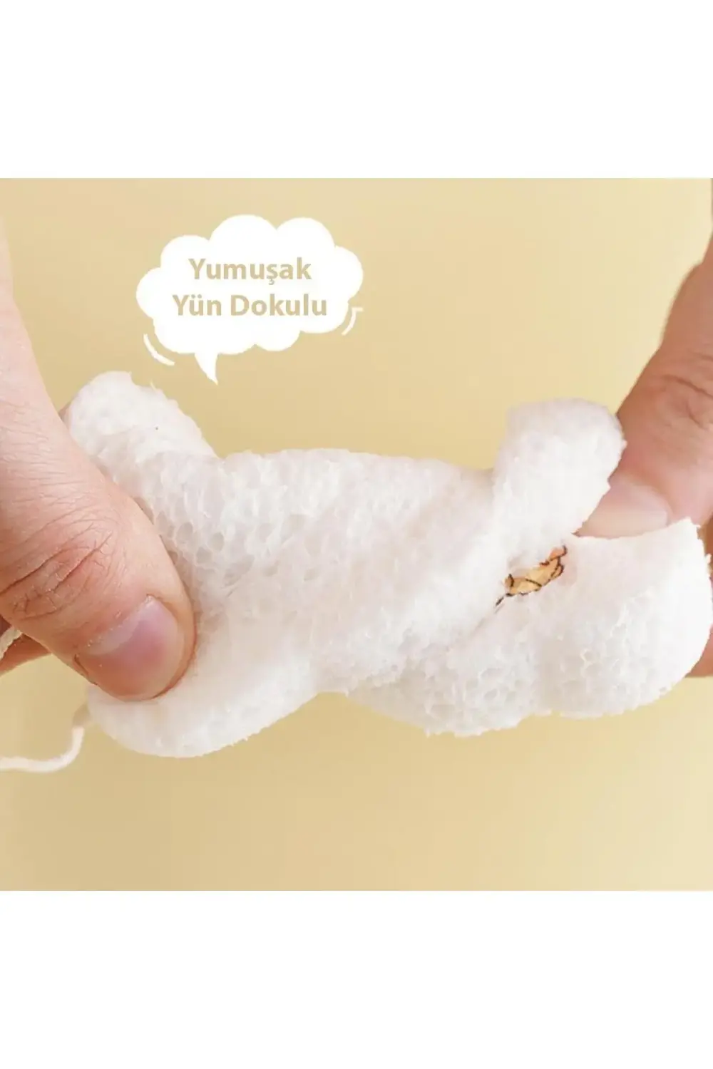 SN-26323 Bulaşık Yıkama Ovma Süngeri Sıkıştırılmış Organik Odun H