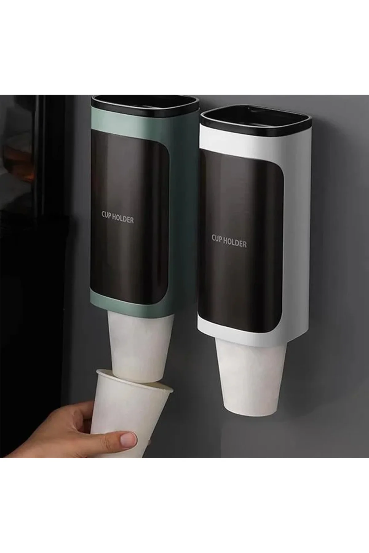 SN-27109 Kendinden Yapışkanlı Plastik - Karton Bardak Dispenseri SN-27109 Kendinden Yapışkanlı Plastik - Karton Bardak Dispenseri