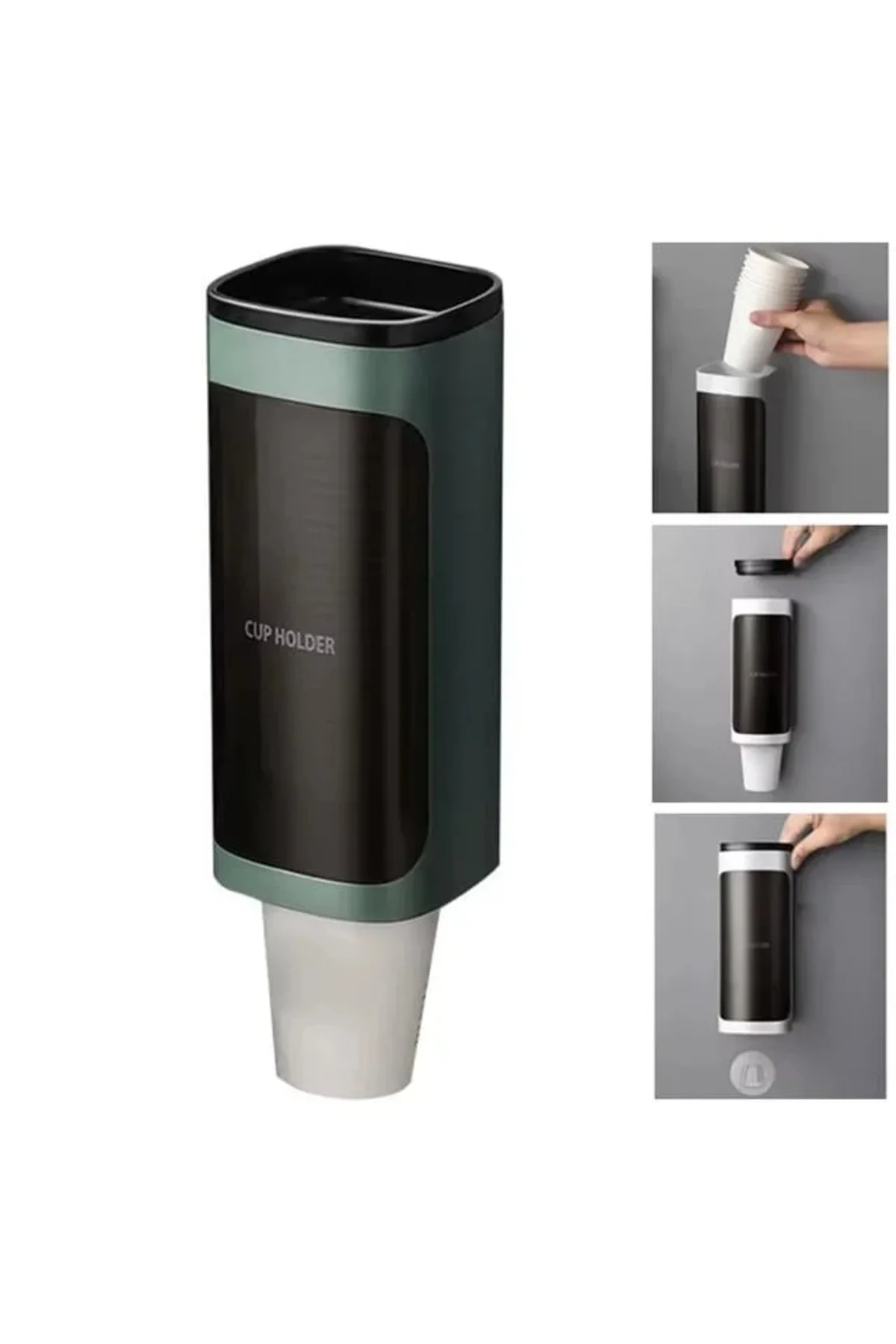 SN-27109 Kendinden Yapışkanlı Plastik - Karton Bardak Dispenseri SN-27109 Kendinden Yapışkanlı Plastik - Karton Bardak Dispenseri