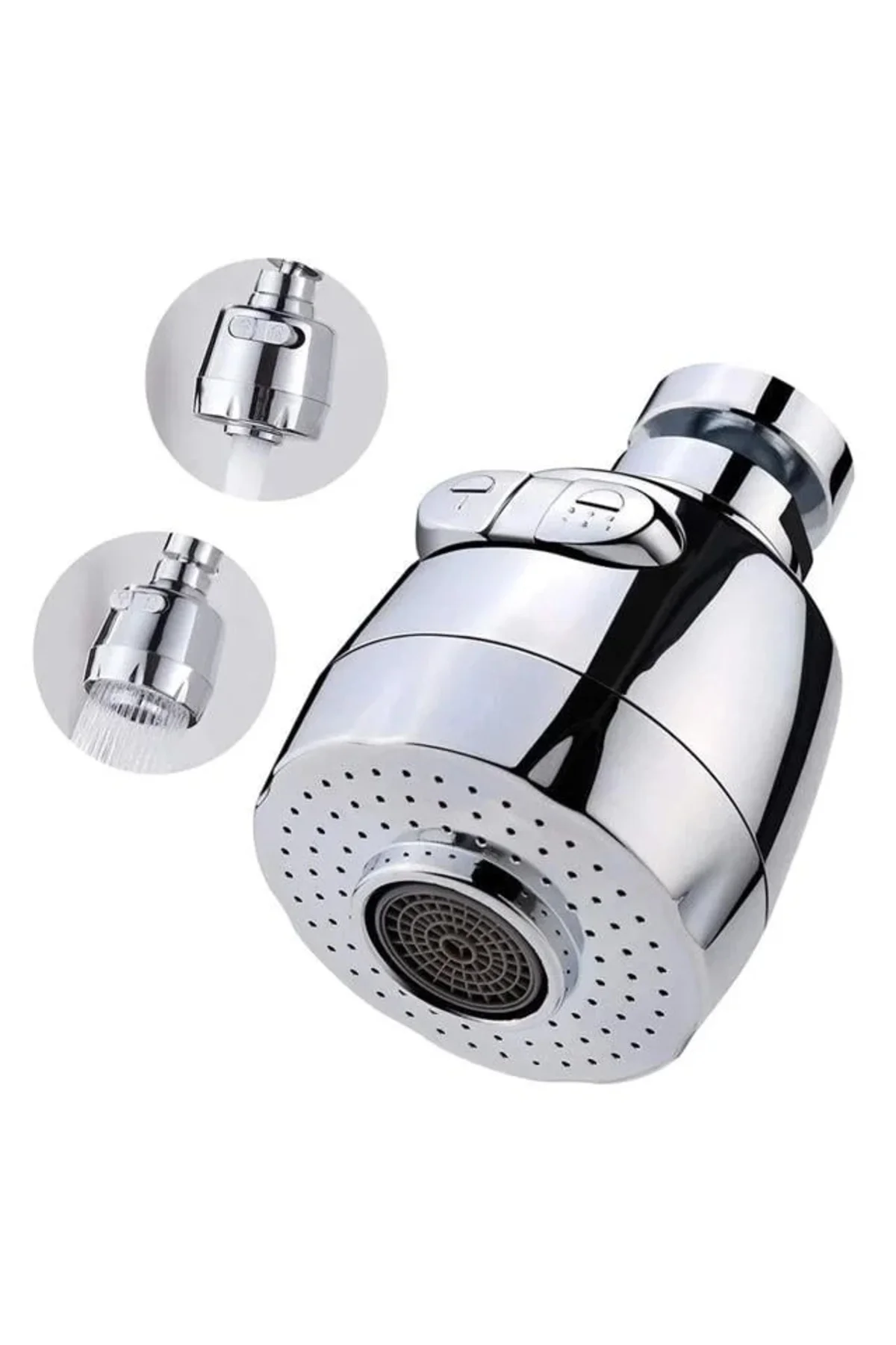 SN-27114 2 Kademeli Tasarruflu Musluk Başlığı 360 Derece SN-27114 2 Kademeli Tasarruflu Musluk Başlığı 360 Derece