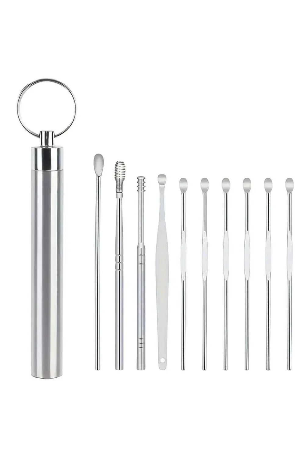 SN-27132 Paslanmaz Çelik 10'lu Kulak Temizleme Seti
