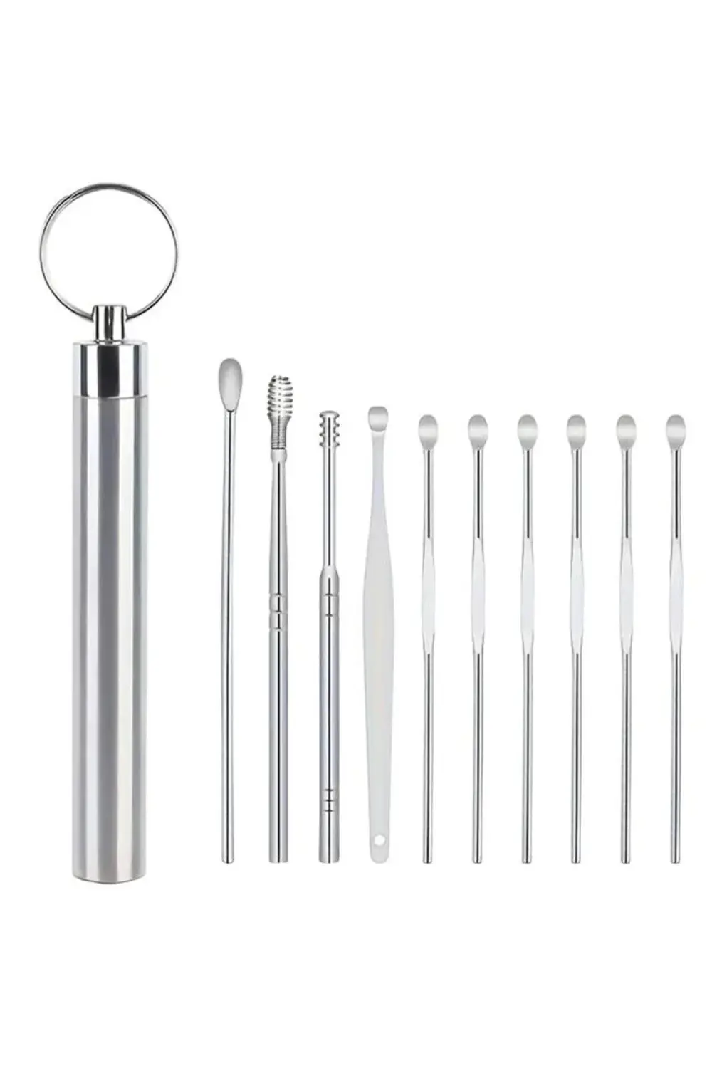 SN-27132 Paslanmaz Çelik 10'lu Kulak Temizleme Seti