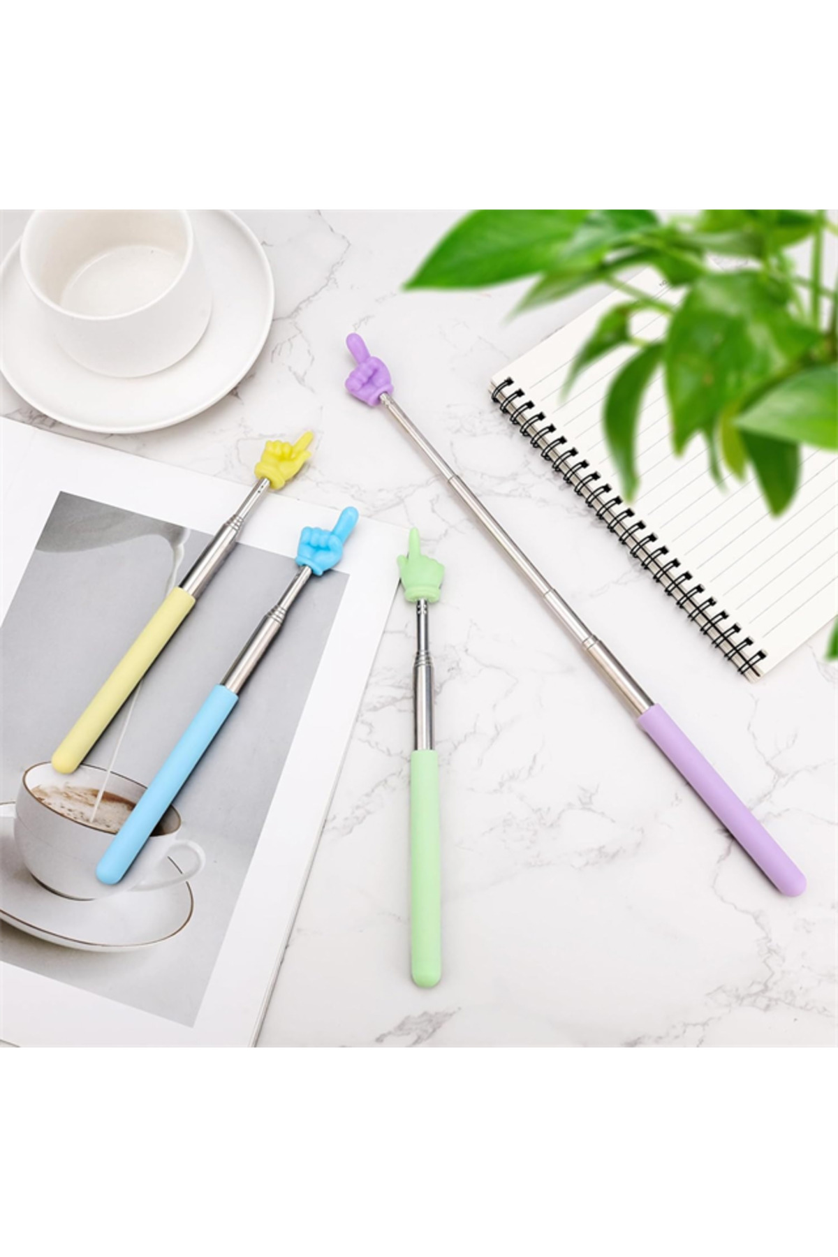 SN-29159 Parmak İşaretli Teleskobik İşaret Çubuğu Sunum Kalemi