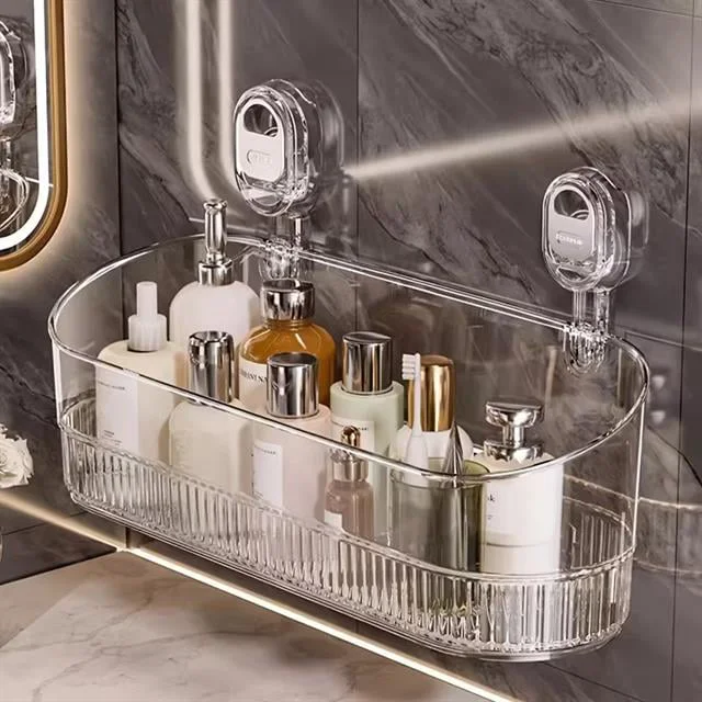SN-29266 Vantuzlu Şeffaf Banyo Mutfak Rafı Organizer SN-29266 Vantuzlu Şeffaf Banyo Mutfak Rafı Organizer