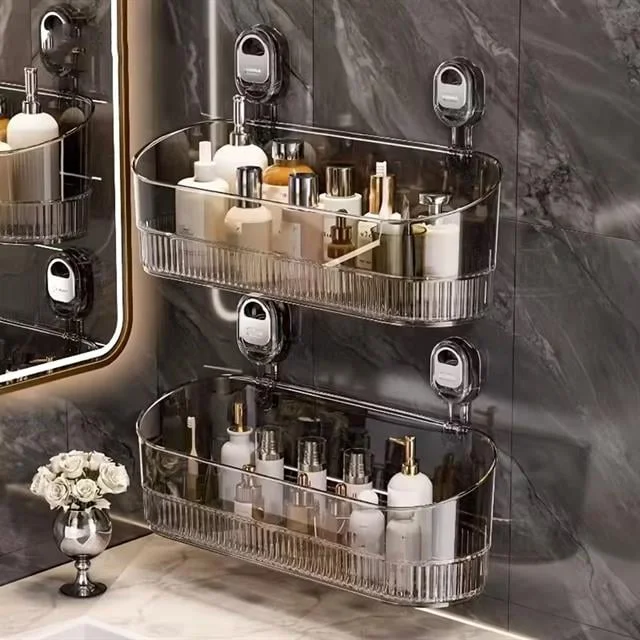 SN-29266 Vantuzlu Şeffaf Banyo Mutfak Rafı Organizer SN-29266 Vantuzlu Şeffaf Banyo Mutfak Rafı Organizer