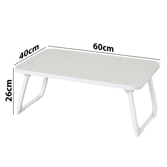 SN-29691 Katlanabilir Laptop Masası ve Yatak Koltuk Üzeri Tepsisi Beyaz 60x40cm