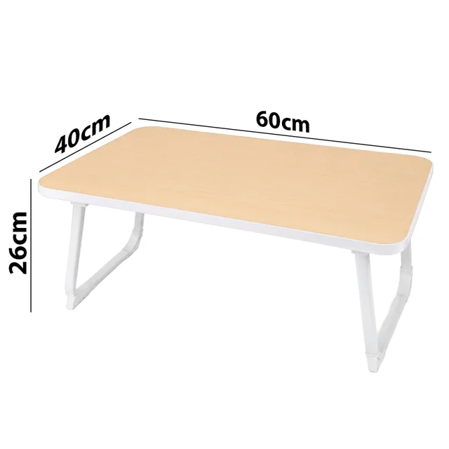 SN-29693 Katlanabilir Laptop Masası ve Yatak Koltuk Üzeri Tepsisi Ahşap Desen 60x40cm