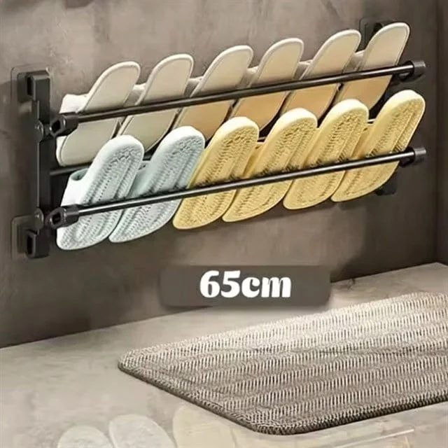 SN-30748 Siyah Duvara Monte 65 Cm Çok Amaçlı Pratik Terlik Ayakkabı Ve Havlu Düzenleyici Fiyatı, Yorumları ve Özellikleri
