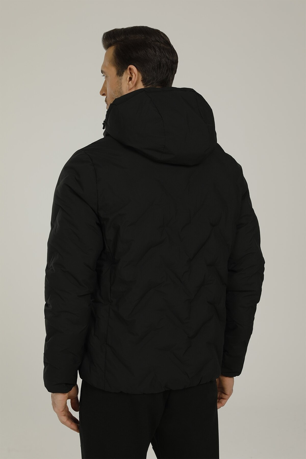 Sn17 Henry Coat Erkek Mont - Siyah