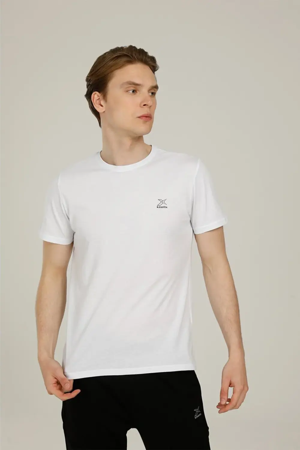 Sn234 Basıc Raw Edge T-sh Erkek Kısa Kol T-shirt
