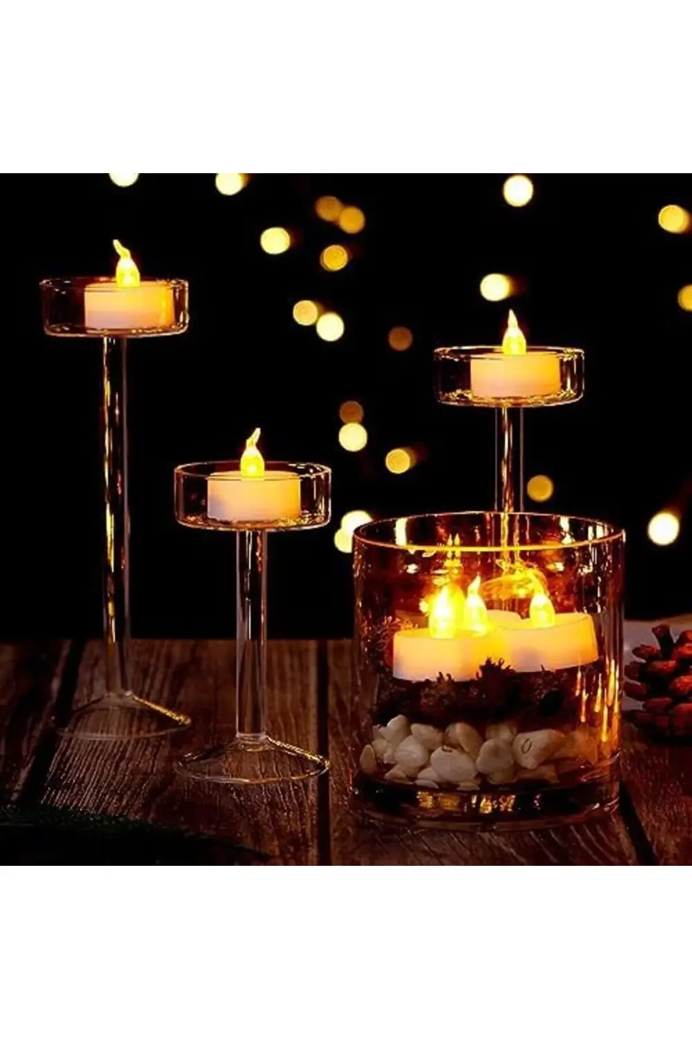 SNA Pilli Led Tealight T-LİGHT MUM PİLLİ MUM LED IŞIK SICAK SARI