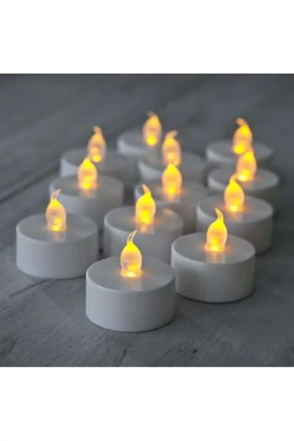 SNA Pilli Led Tealight T-LİGHT MUM PİLLİ MUM LED IŞIK SICAK SARI