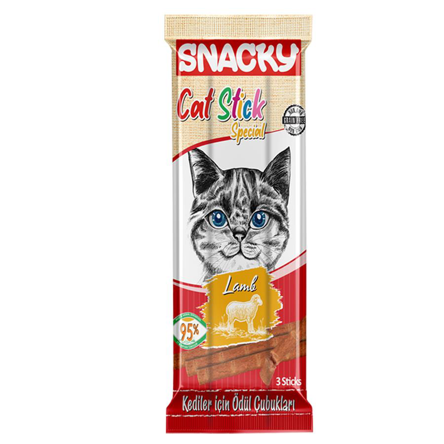 Snacky Kedi Stick Ödül Kuzulu 3*5 gr Snacky Kedi Stick Ödül Kuzulu 3*5 gr