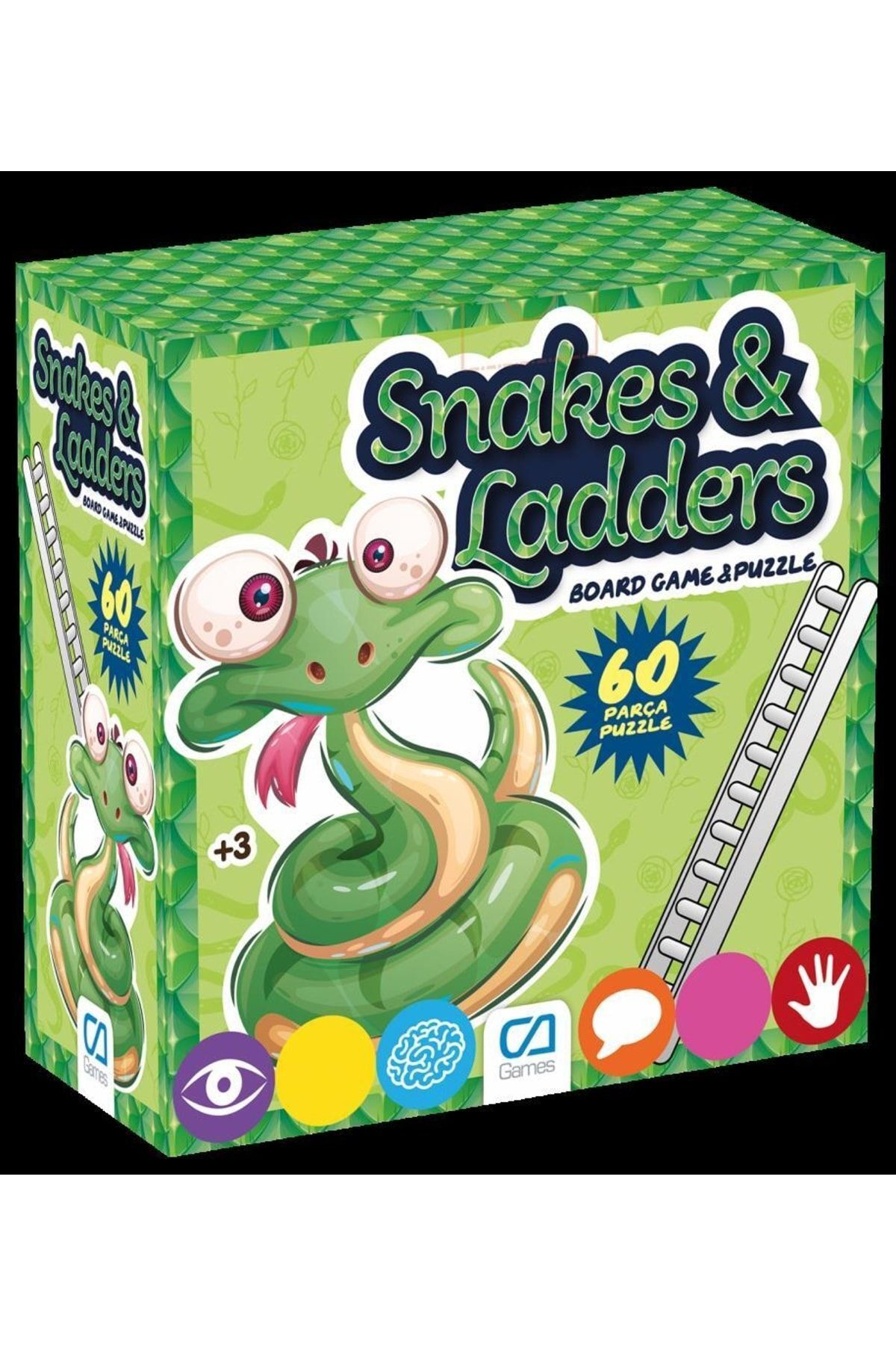 Ca Games Snake & Ladders 60 Parça Puzzle Eğitici Ve Öğretici Oyun