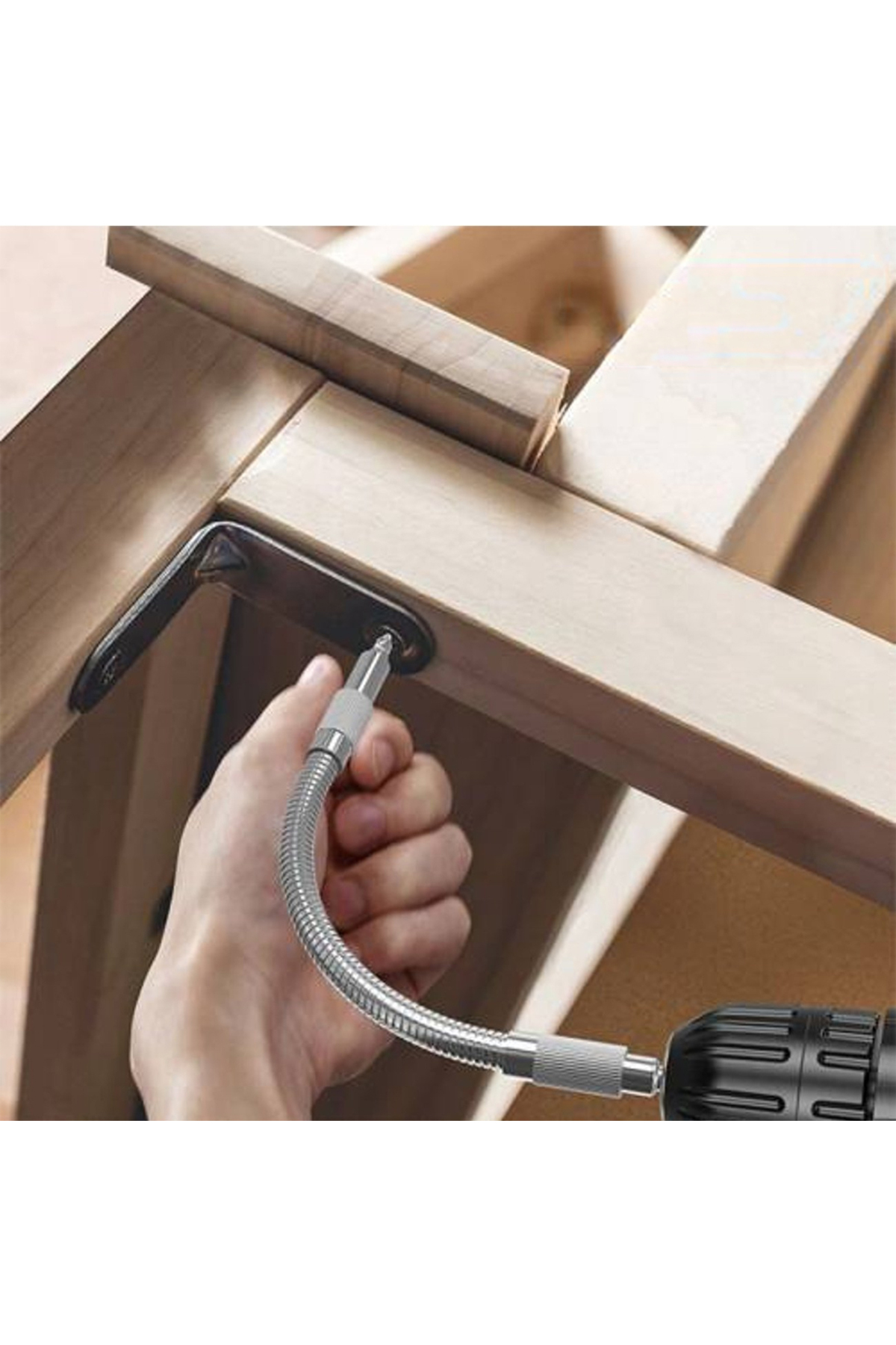 SNEK BÜKÜLEBİLİR MATKAP UZATMA HORTUMU 1/4 BİTS UCU 400MM (5042)