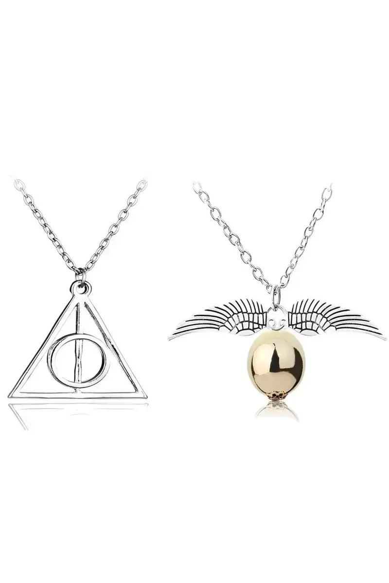 Snitch Golden ve Ölüm Yadigarları Üçgen Harry Potter Unisex Kolye Fiyatı, Yorumları ve Özellikleri