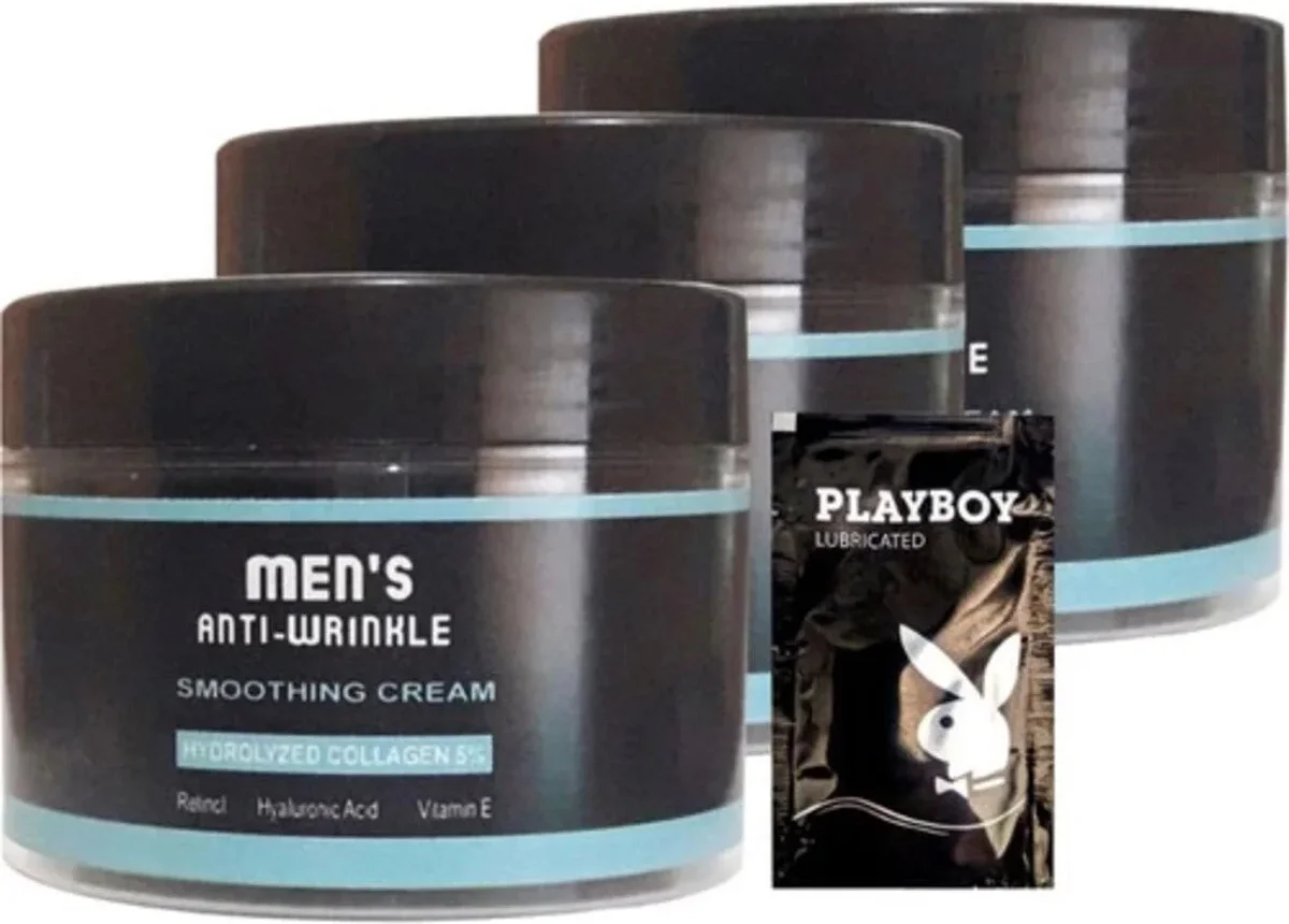SNMP20328 Smoothing Cream 3 Adet 100 ml Antiwrinkle Erkek Yüz Kremi + Jel