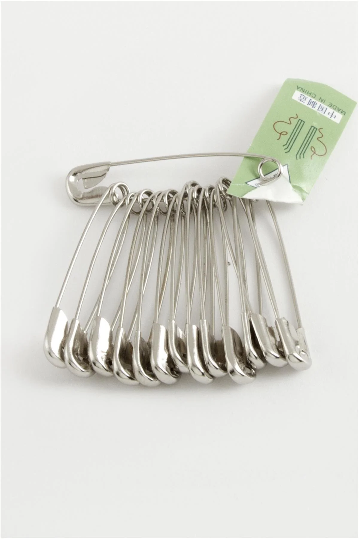 SNMSWRLD 12 Adet Çengel İğne 3,5 (35047) cm-Gümüş Rengi