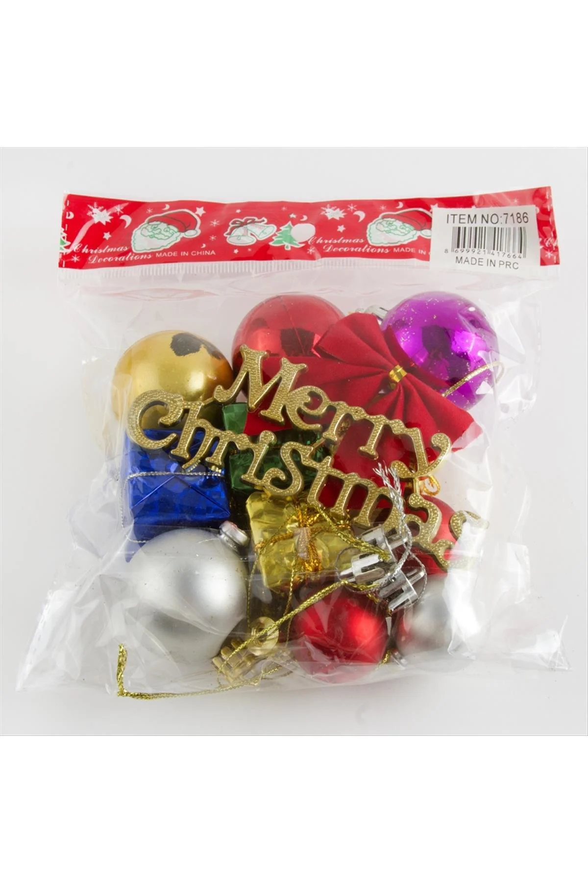 SNMSWRLD 13 Adet Karışık Yılbaşı (34707) Ağaç Süsü-Renkli