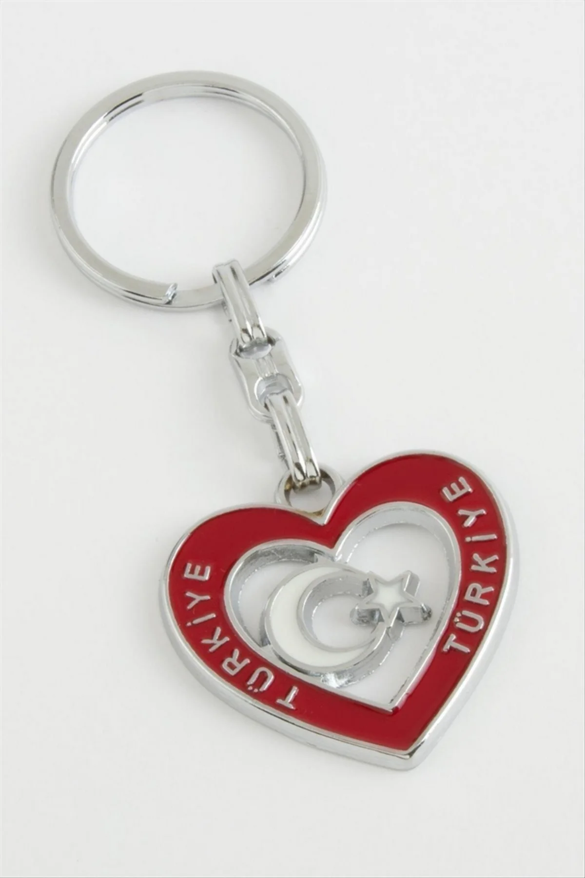 SNMSWRLD Ay Yıldız Metal Anahtarlıkc - (52852) Gümüş Rengi