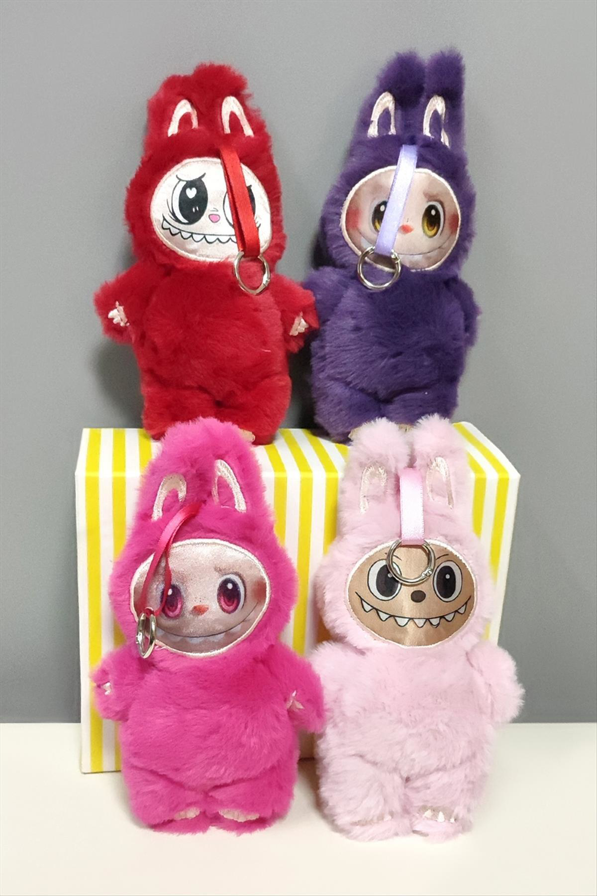 SNMSWRLD Labubu Peluş (23606) Çanta Anahtarlık-Renkli