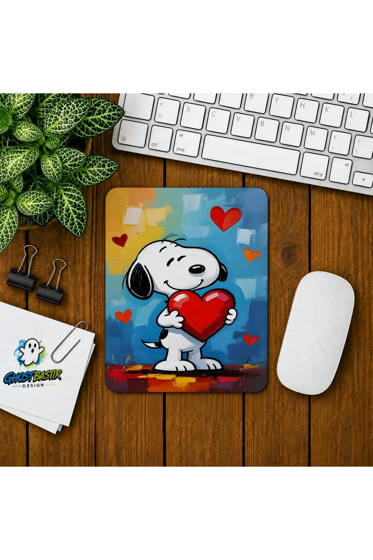 Snoopy Baskılı Oyuncu Mousepad 0278