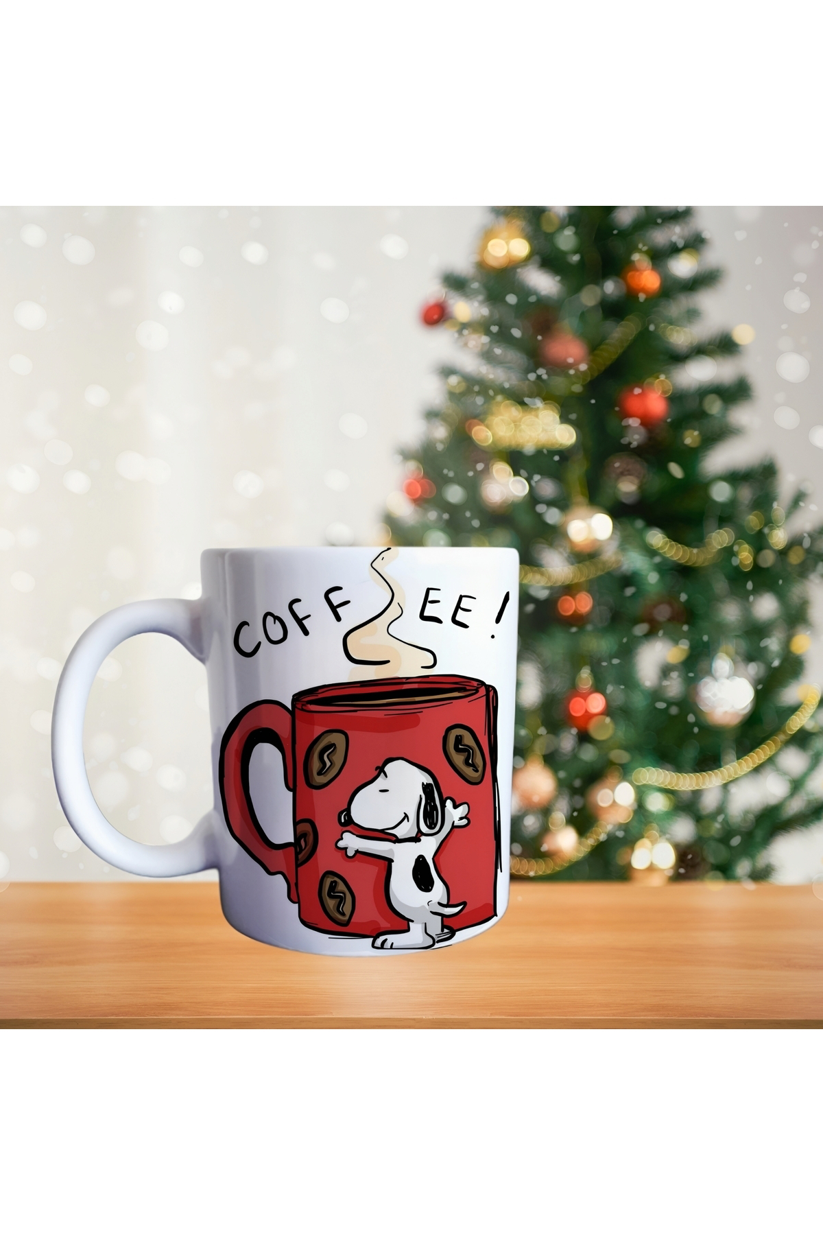 Snoopy - günaydın dünya porselen kupa