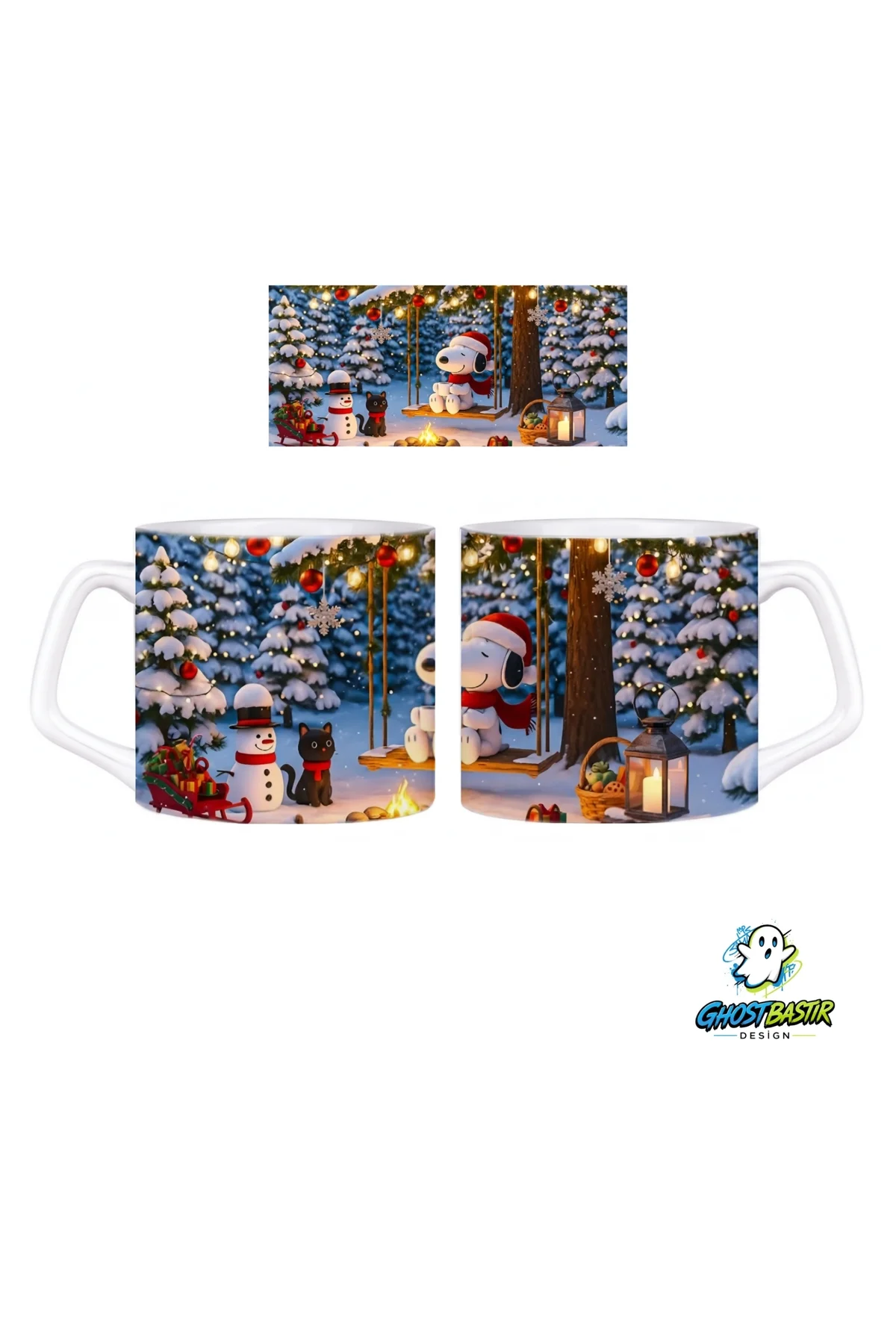 Snoopy Noel | Yılbaşı Kupa Bardak | Tek Adet 1076