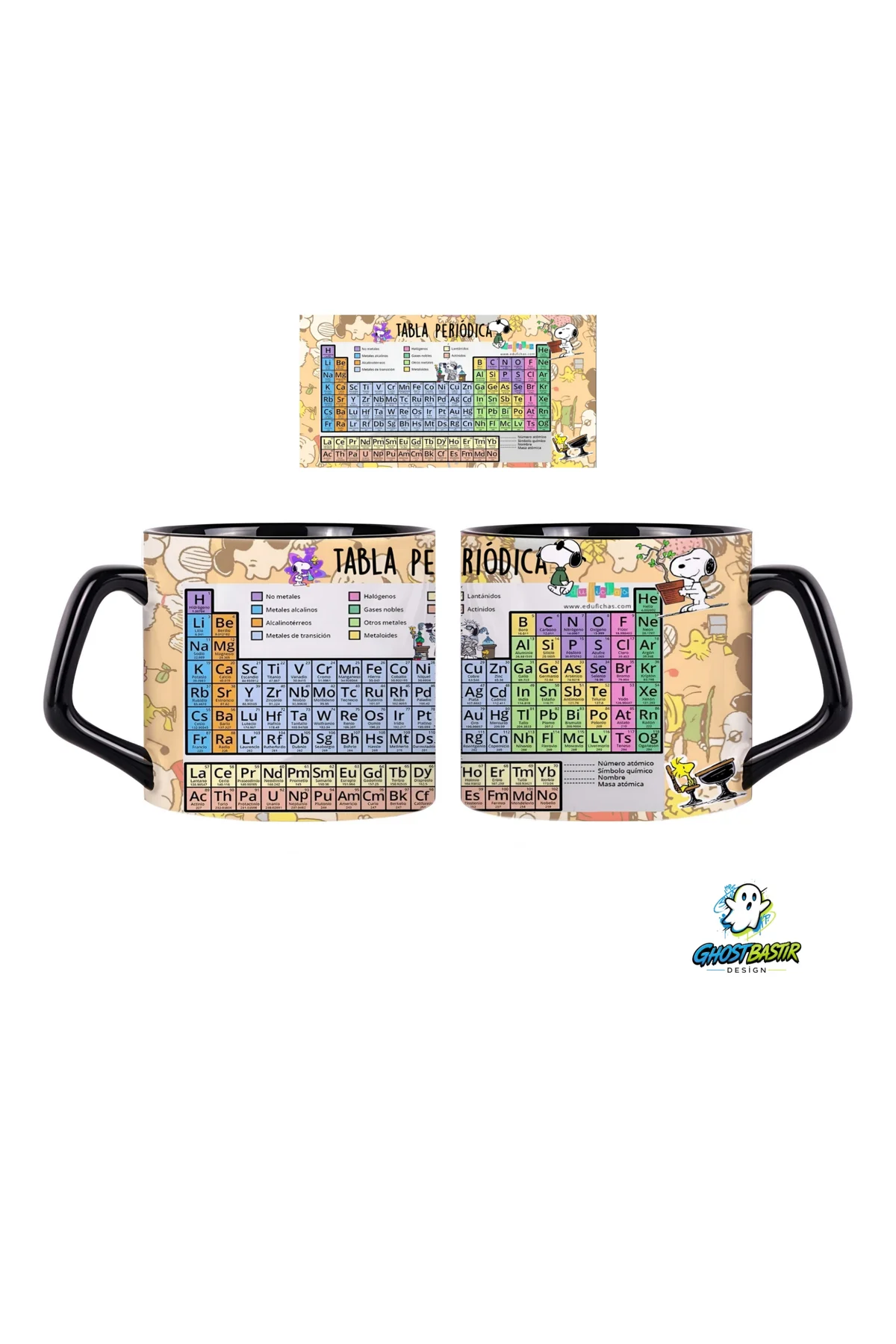 Snoopy Periyodik Tablo Kupa Bardak | Tek Adet 0597