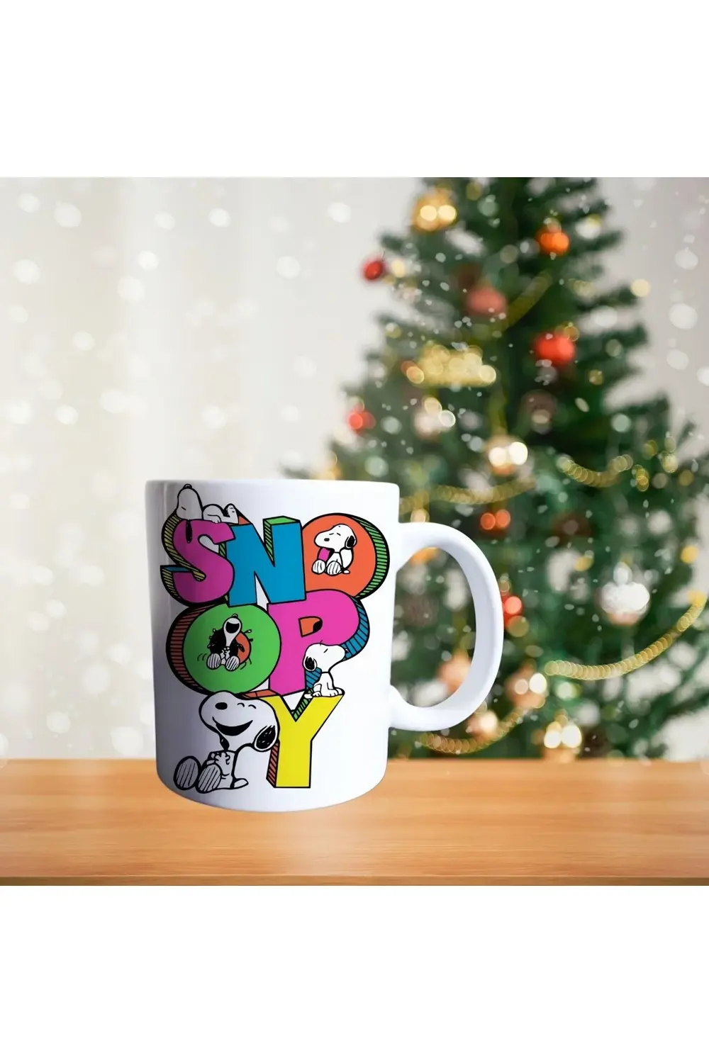 Snoopy Temalı - Günaydın Kahvesi Ve Donuts - Çizgi Film Temalı Po