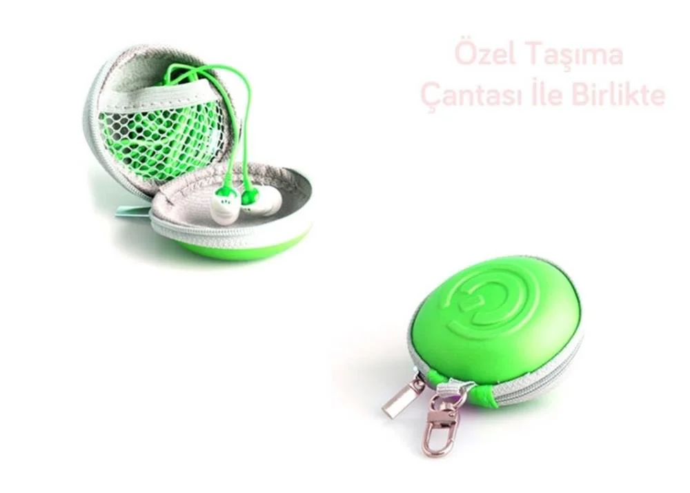 Snopy SN-709 Yeşil Kulak İçi Koruma Çantalı Lüks Cep Telefonları 