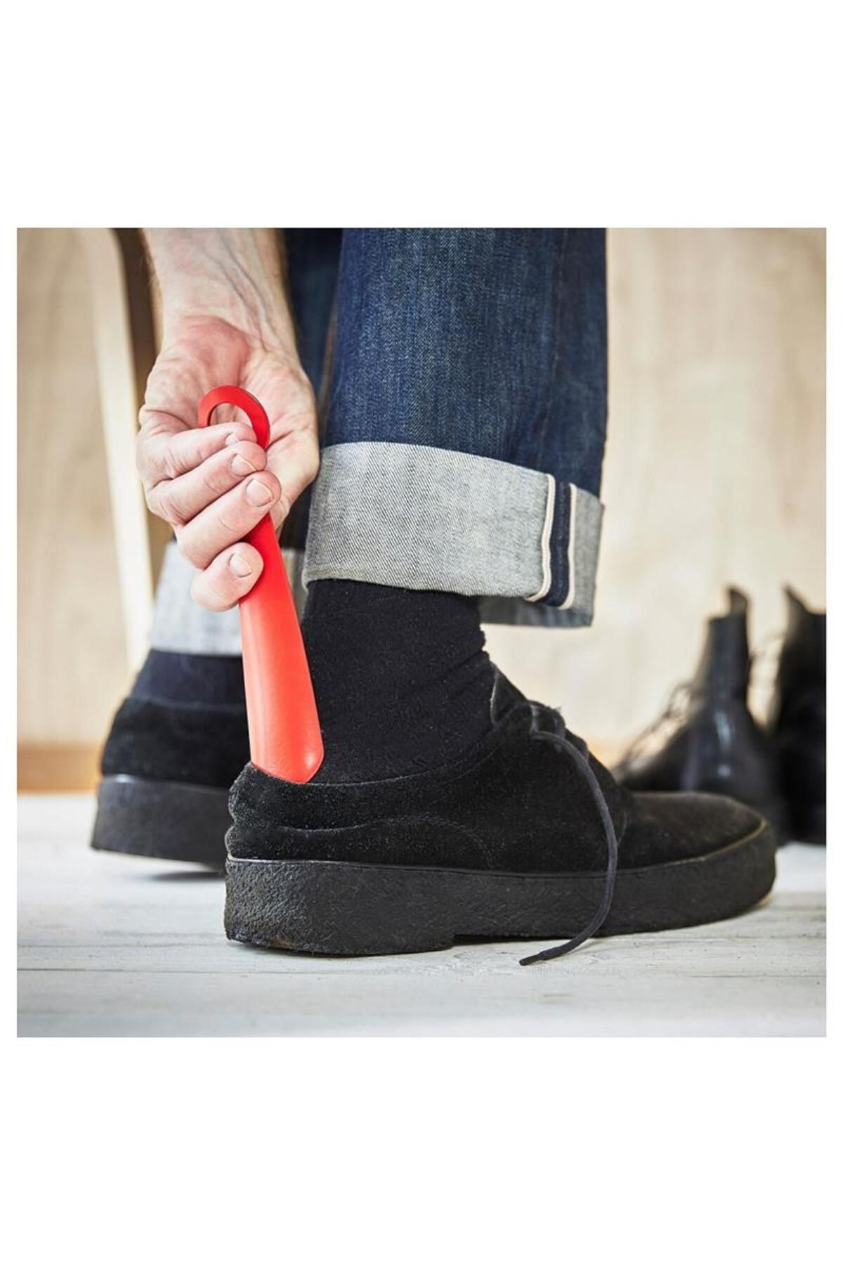 İkea Snöskyffel Ayakkabi Çekeceği Parlak Kirmizi 18 Cm 30530951