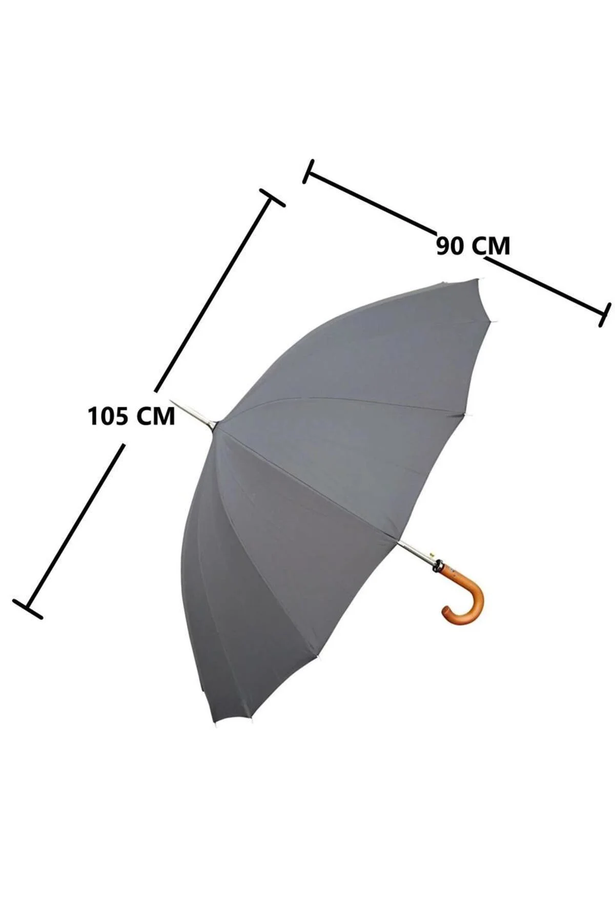 Snotline 41G 105 Cm Protokol Vale Baston Şemsiye Siyah