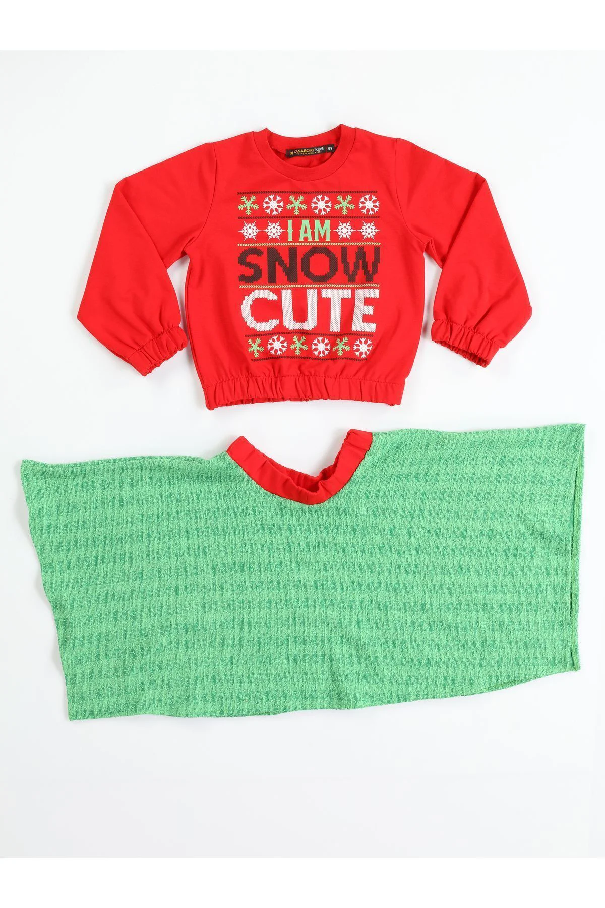 Snow Cute Kız Çocuk Etek + Sweatshirt Takım Snow Cute Kız Çocuk Etek + Sweatshirt Takım - Görsel 3